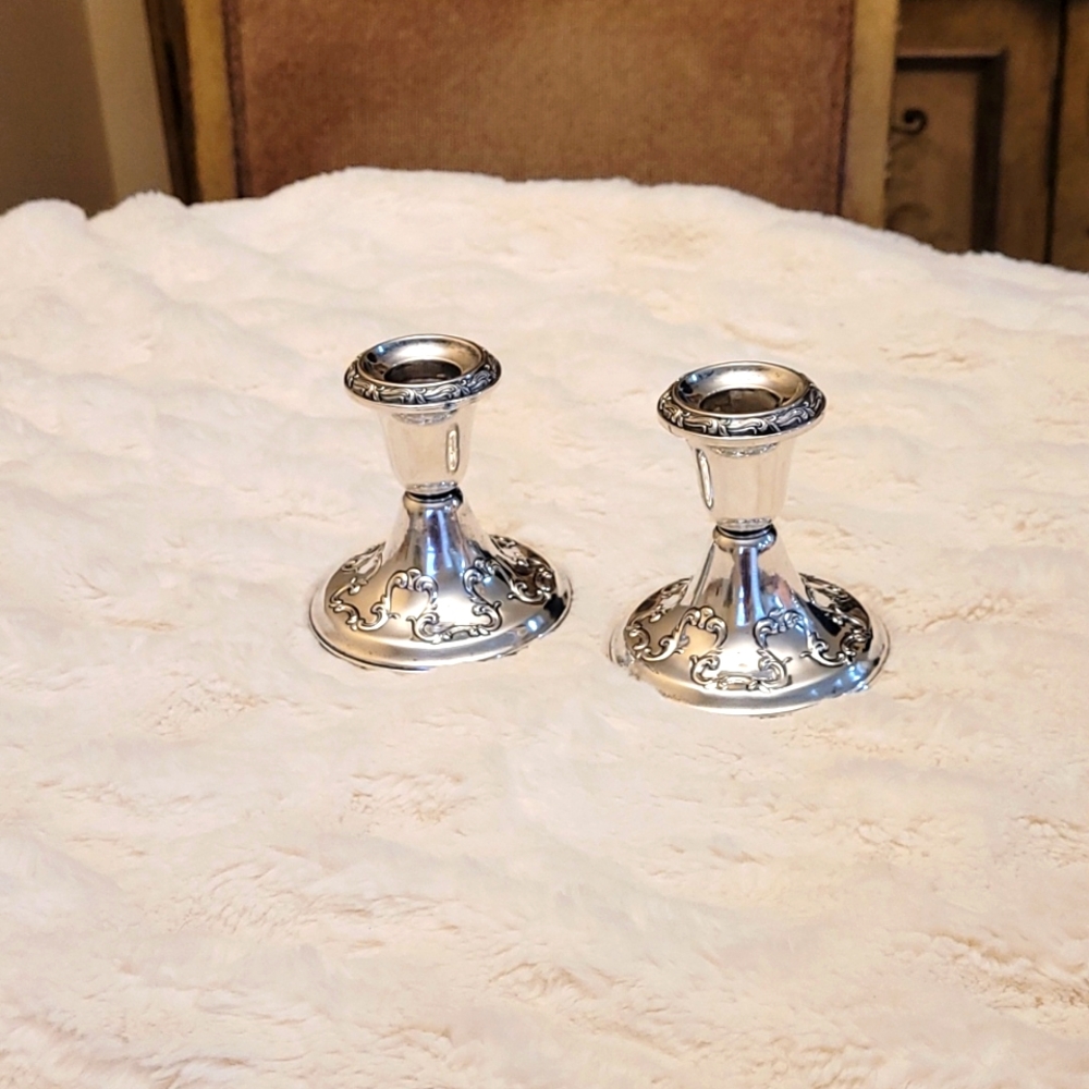 GORHAM STERLING CANDLESTICK HOLDERS